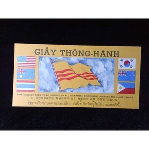 VIETNAM WAR SAFE CONDUCT PASS GIAY THONG-HANH UNC